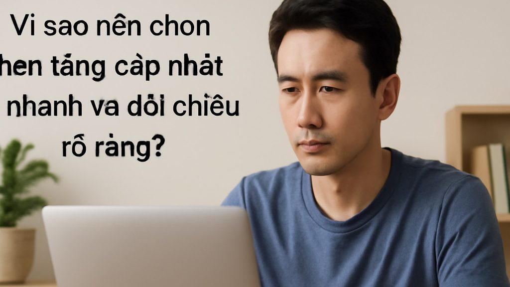 Vì sao nên chọn nền tảng cập nhật nhanh và đối chiếu rõ ràng? Minh họa: Vì sao nên chọn nền tảng cập nhật nhanh và đối chiếu rõ ràng?